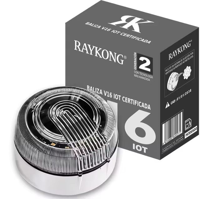 Imagen de la oferta: Baliza v16 Homologada DGT con Geolocalizador, Luz Emergencia LED de Coche y Moto, Conexión DGT 3.0, Alcance 1km, Resistente al Agua, Datos Incluidos hasta 2038