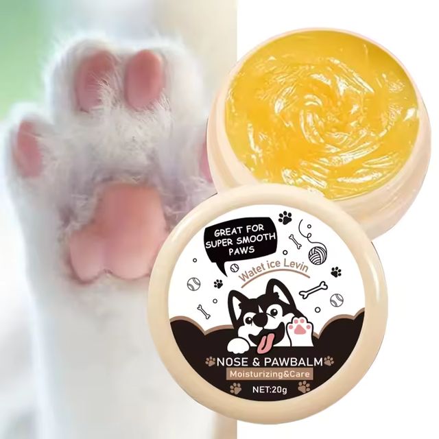 Imagen de la oferta: 20g bálsamo para nariz y pata de perro, crema para patas de perro, crema protectora para patas de perros y gatos, crema hidratante para pies de mascotas, reparación de pies y grietas, accesorios para mascotas