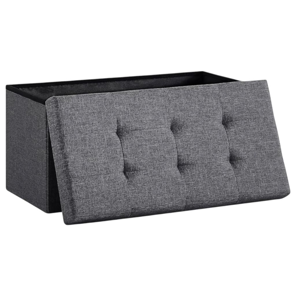 Imagen de: Puff Storage, Folding Storage Trunk, Footrest Stool, Cube Bench, Supports up to 300 kg, for Living Room, Bedroom, Entrance. Trunk Puff Storage Stool Ottoman Linen Stool Seat Footrest (cajon-001 2190 D7)
