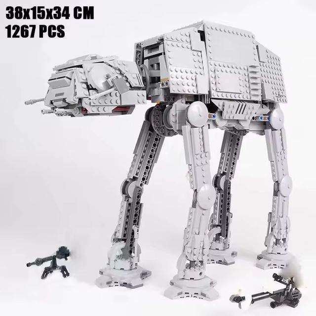 Imagen de la oferta: Juguetes calientes película espacial AT-AT bloques de construcción ladrillos modificados de Star WArs 75288 con figuras juguetes para niños regalos de navidad