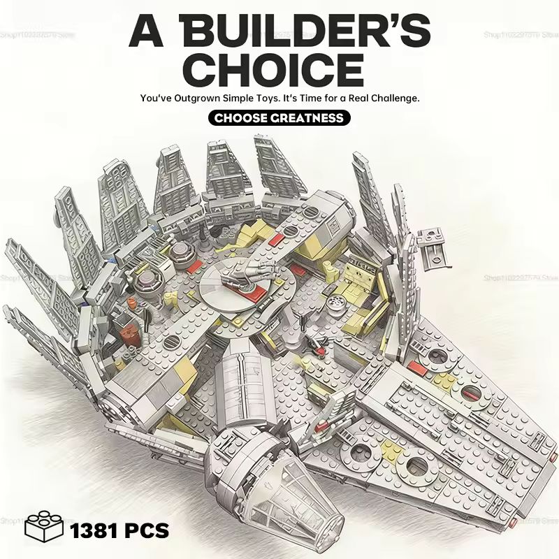 Imagen de: Bloques de Construcción de Nave Espacial, 1381 Piezas, Kit de Modelo de Alta Dificultad para Adultos y Niños, Juguete de Rompecabezas Creativo, Regalo de Cumpleaños