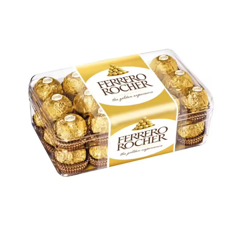 Imagen de: Chocolate Ferrero Rocher 30 Unidades 375 g, Caja de Chocolates con Avellana, Sin Cafeína, Perfecto para Regalo