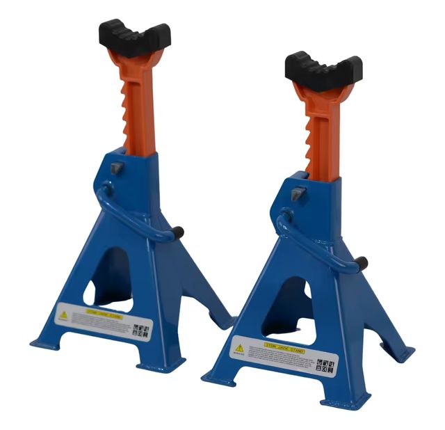 Imagen de la oferta: Juego de 2 Caballetes/Borriquetas 3 Toneladas – Resistencia y Estabilidad para Mantenimiento de Vehículos