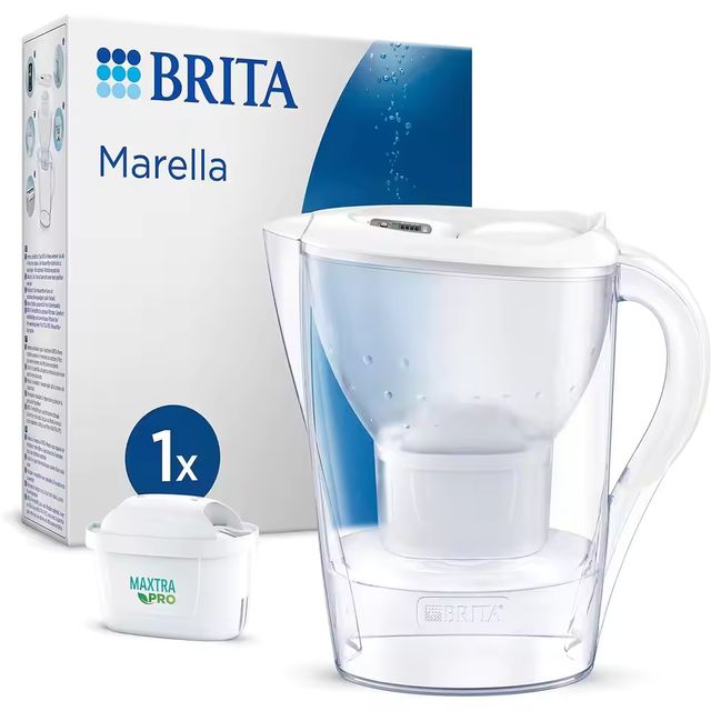 Imagen de la oferta: BRITA Jarra Filtrante, Modelo Marella, 2,4L con Filtro MAXTRA PRO | 150L agua filtrada | Sin BPA | Apta lavavajillas | Indicador Memo | Reduce cal, cloro y metales | Diseño sostenible