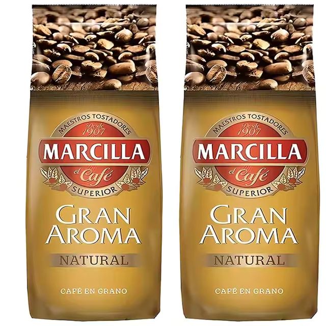 Imagen de la oferta: 2 kilos Marcilla Gran Aroma Natural café en grano
