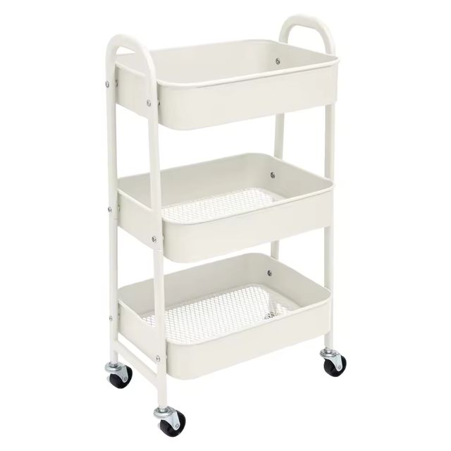 Imagen de la oferta: Carro de Almacenamiento Carrito Auxiliar con Ruedas Carro Cocina Carro Servicio Carrito Metalico con Ruedas 3 Niveles Carro Rodante Carro Organizador para Dormitorio Baño Oficina,Carrito de cocina o multiuso de tres niveles con rueda (FRUTA-001 1690 2090)