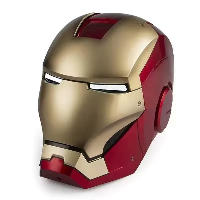 Imagen de la oferta: Casco Iron Man MK Jarvis capó de apertura y cierre automático portátil, capó luminoso deformable, juguete de brazo mecánico