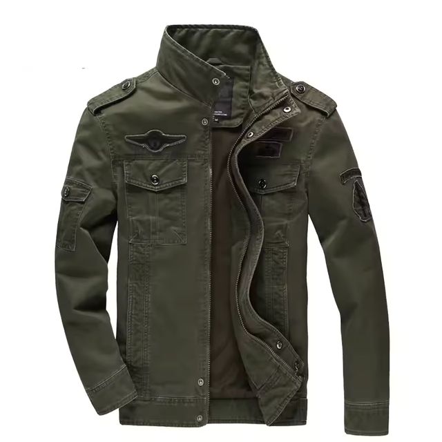 Imagen de la oferta: Nuevo 2023 chaqueta militar informal del ejército para hombre de talla grande M-6XL chaqueta masculina Air force one primavera y otoño chaquetas Cargo para hombre abrigo