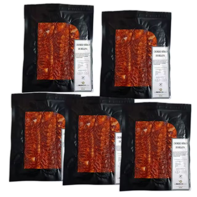 Imagen de la oferta: Chorizo De Bellota Ibérico: 5 Unidades De 100 Gr