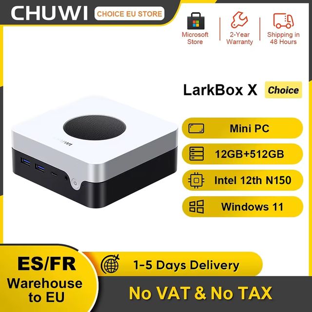 Imagen de la oferta: CHUWI LarkBox X Mini PC Intel N150 16GB LPDDR5 512GB SSD Windows 11 WiFi 6 BT 5.2 Almacenamiento extendido Hasta 1TB HDMI 4K 60Hz