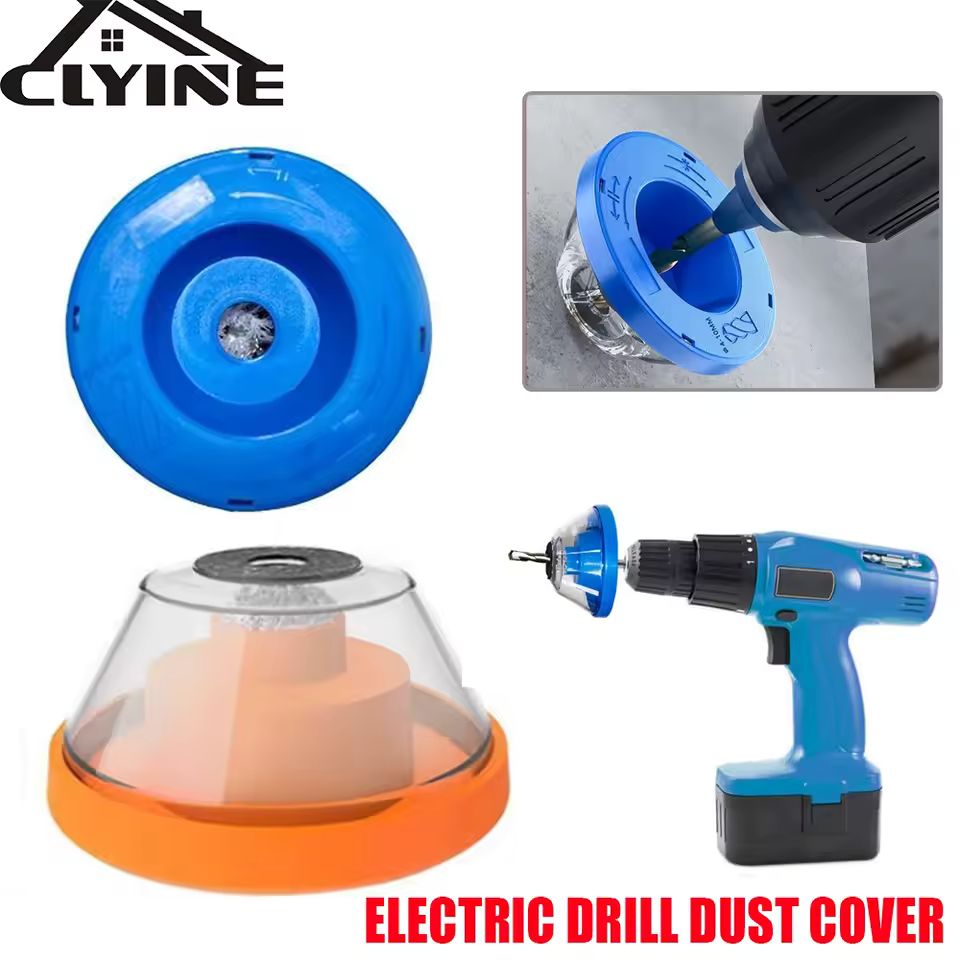 Imagen de: Colector de polvo eléctrico, cubierta de polvo para taladro, Mini dispositivo a prueba de polvo, filtro, aspiradora, colector de polvo para el hogar, accesorios de taladro