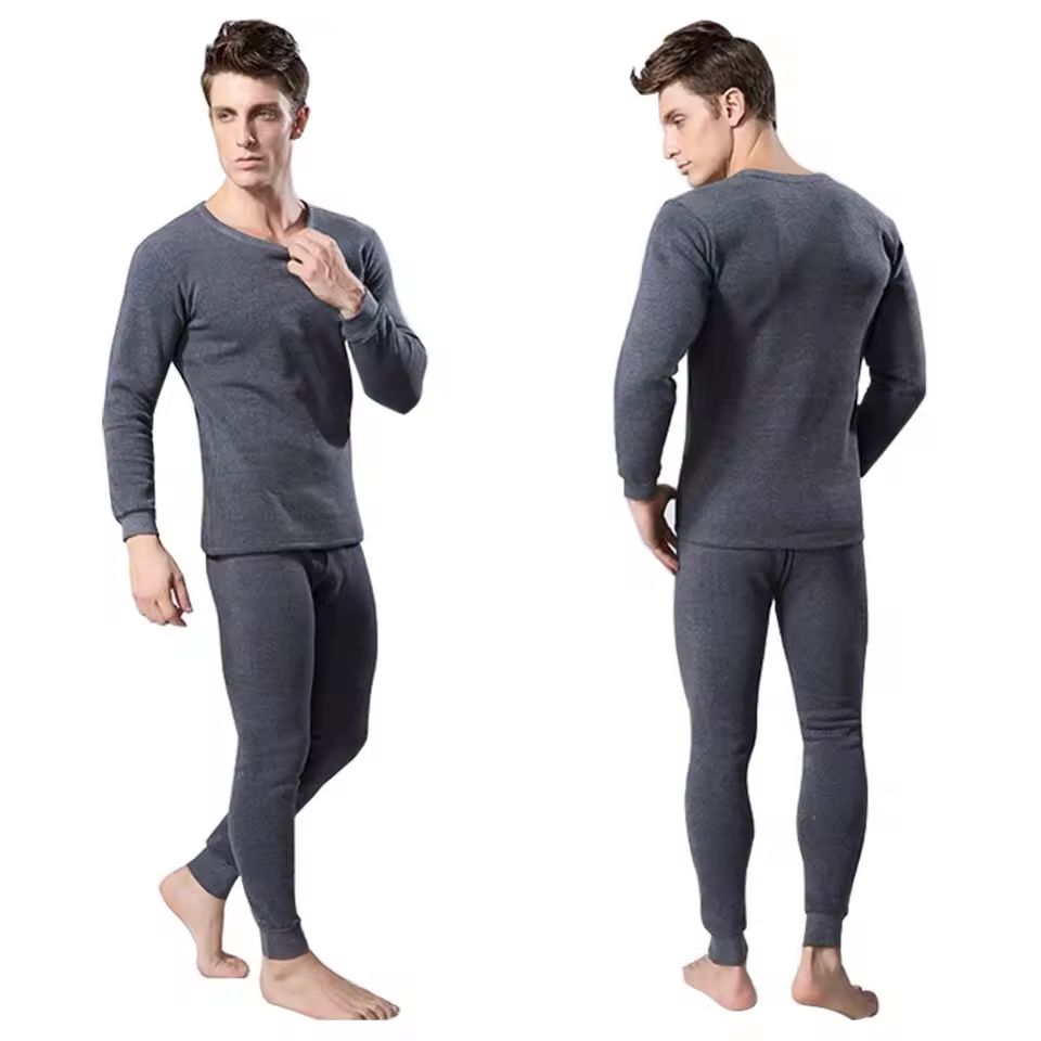 Imagen de: Ropa interior térmica de invierno para hombre, Calzoncillos largos, Tops y pantalones que mantienen el calor, conjunto de ropa gruesa, conjuntos de ropa interior térmica cómodos
