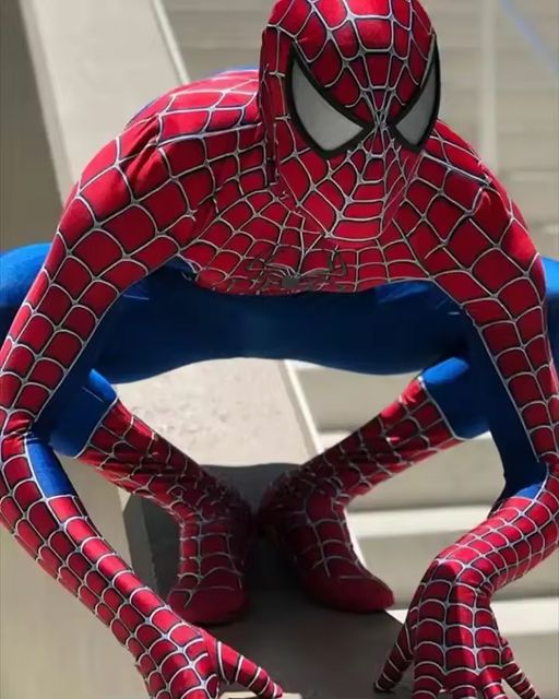 Imagen de la oferta: Disfraz de cosplay clásico de Raimi Spiderman para Halloween, traje Zentai para adultos con estampado 3D, mono de Spiderhero