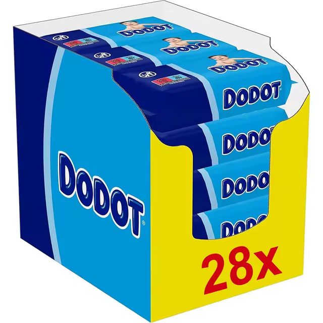 Imagen de la oferta: Dodot Toallitas Bebé Seco, Pack Ahorro de 1456 Toallitas (28 Paquetes de 52 Toallitas), Recupera el pH de la Piel del Bebé