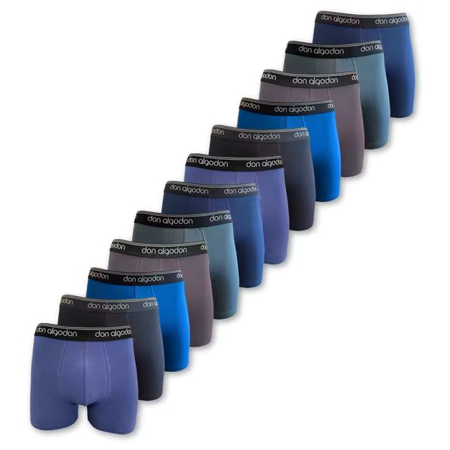Imagen de la oferta: Don Algodon - Boxers Hombre Pack 12 Unidades | 6 Colores | Suaves, Transpirables y Resistentes - Máxima Comodidad para Uso Diario
