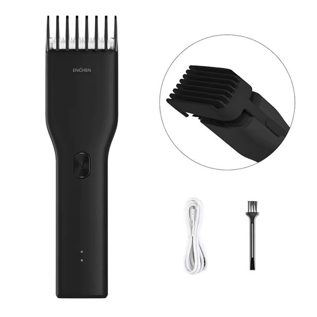 Imagen de la oferta: ENCHEN Boost-cortadora de pelo eléctrica profesional, inalámbrica, carga rápida tipo C, máquina de corte de pelo de cerámica, cortadora de pelo para hombres y adultos