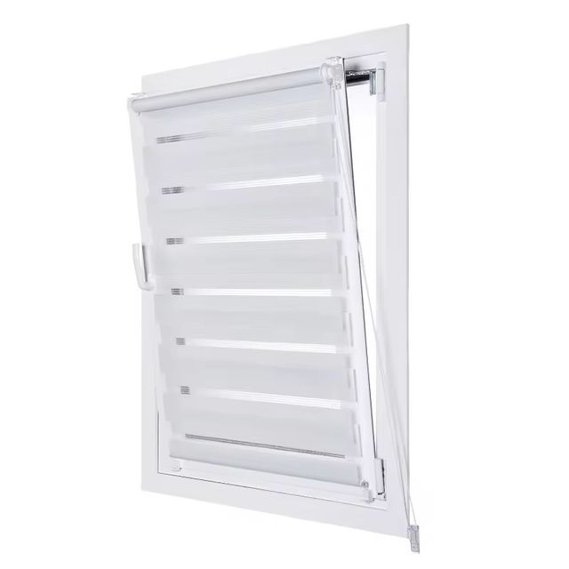 Imagen de la oferta: STORESDECO Estor Noche y Día Easyfix para Ventanas Abatibles, Alta Privacidad y Fácil instalación, Estores enrollables con Doble Tejido. Estores sin Taladrar para Ventanas y Puertas