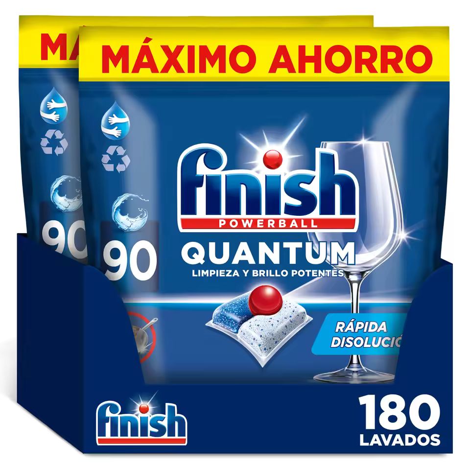 Imagen de: Finish Powerball Quantum 180 Pastillas para lavavajillas Regular