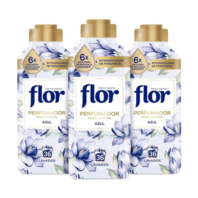 Imagen de la oferta: Flor Perfumador Para la Ropa Fragancia Azul, Rosa, Lavanda o Nenuco 3x 720ml, Disolución Perfecta, Elegante