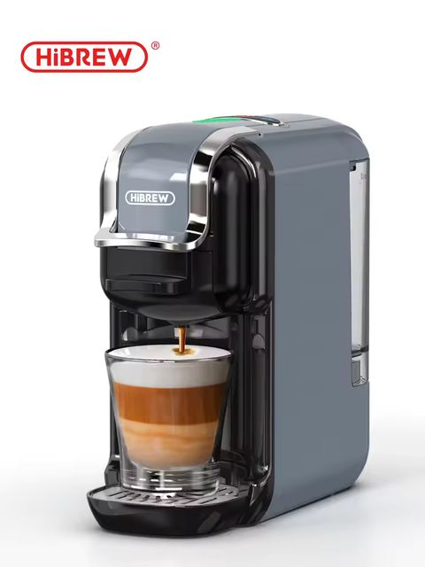 Imagen de la oferta: Máquina de café de cápsulas múltiples HiBREW, leche Dolce Gusto caliente/fría Nespresso cápsula ESE cápsula café molido cafetería 20Bar 5 en 1
