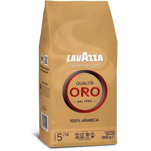Imagen de la oferta: Lavazza, Qualità Oro, Café en Grano, Ideal para la Máquina de Café Espresso, con Notas Aromáticas de Frutas y Flores 1kg