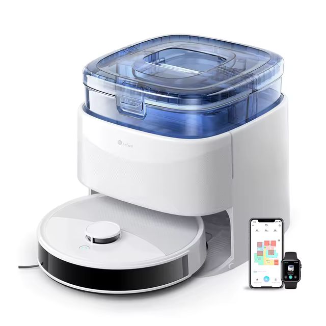 Imagen de la oferta: Robot aspirador LEFANT M3L, estación base todo en uno, succión de 12000 Pa, batería de 220 minutos, navegación DToF, paño giratorio doble