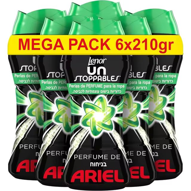 Imagen de la oferta: Lenor Unstoppables 6x270 Perlas de Perfume para la Ropa 93 Lavados Ariel Frescor