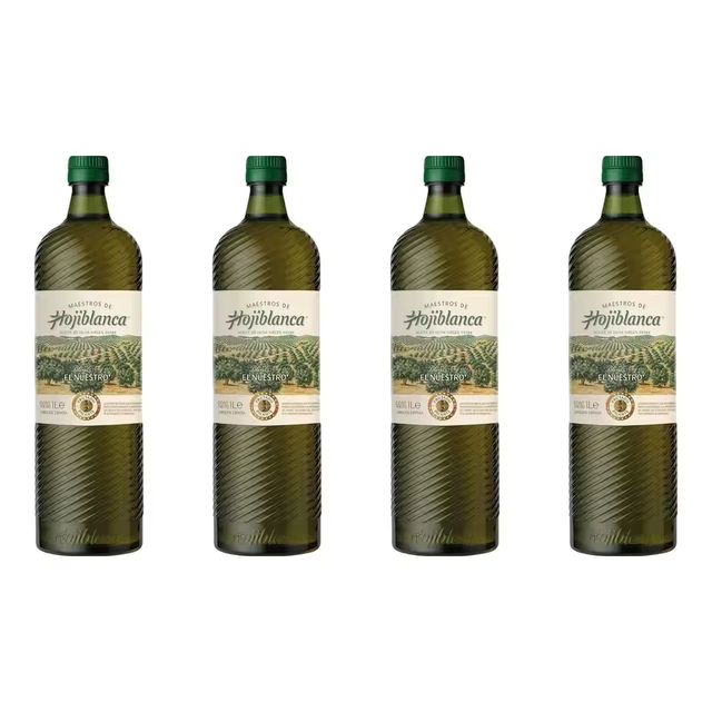 Imagen de la oferta: MAESTROS DE HOJIBLANCA aceite de oliva virgen extra botella 1L*4
