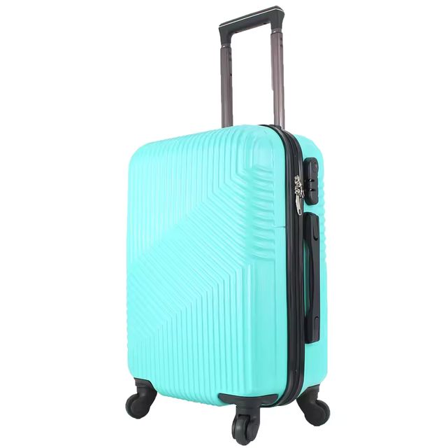 Imagen de la oferta: EASYTOUR Maleta Avión Equipaje de Mano Viaje Cabina Trolley ABS Rígida 4 Ruedas Maleta de cabina rigida con asa telescopica 55x35x20CM
