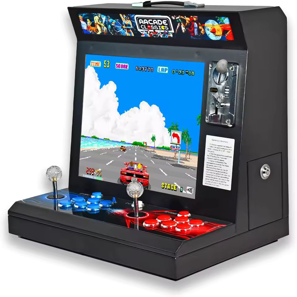 Imagen de: Maquina recreativa Bartop 17" Arcade Unicview, Incluye un Total de 9800 Titulos 3D y 2D, Monitor de 17", Dos Opciones de Juego: Monedero y Modo Libre con opción de Guardar Partida, hasta 4p