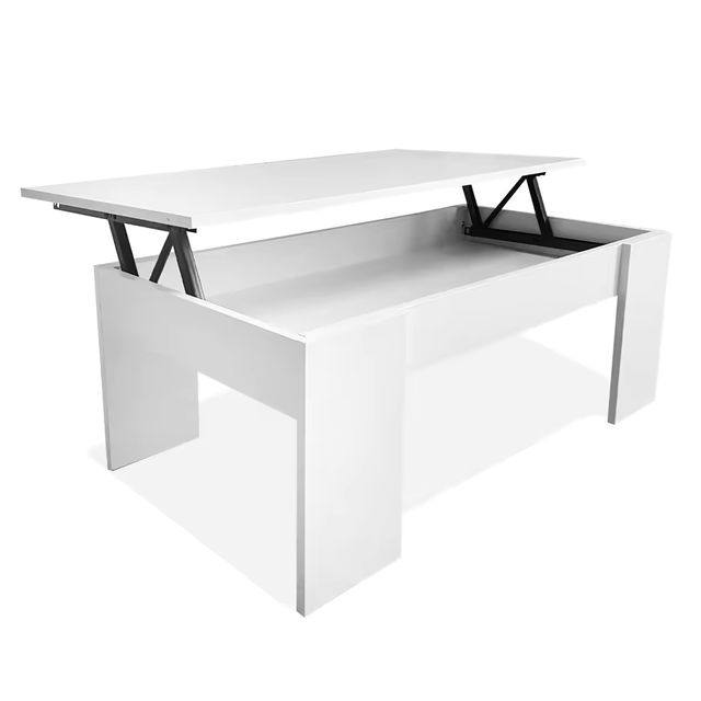 Imagen de la oferta: Mesa de Centro Elevable Nyana Home | Mesa Multifuncional con Almacenaje Oculto | Tapa Superior Elevable | Salón Cuarto de Estar | Fácil Apertura | Bisagras Metálicas | Funcional y Versatil