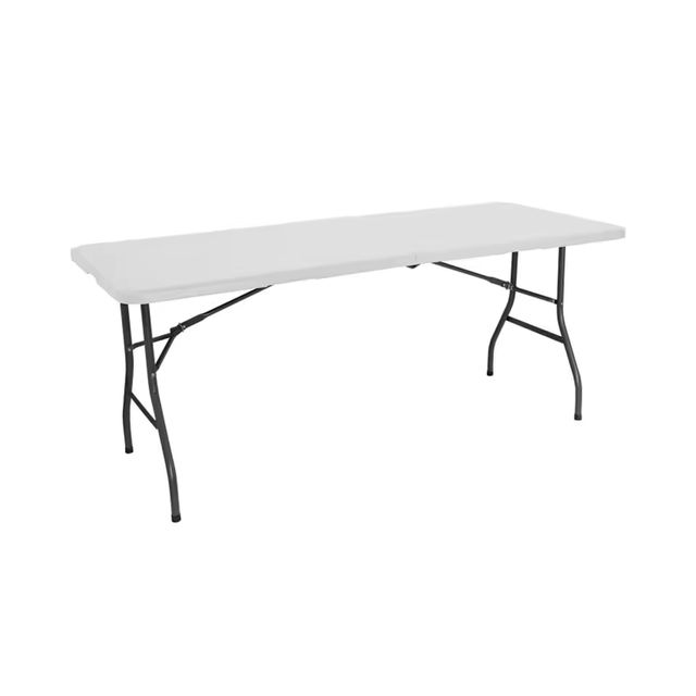 Imagen de la oferta: Mesa Plegable Resina Reforzada Nyana Home 180x74x74cm | Camping, Jardín y Eventos | Acero y Pies Antideslizantes | Carga Hasta 150kg | 2-8 Personas