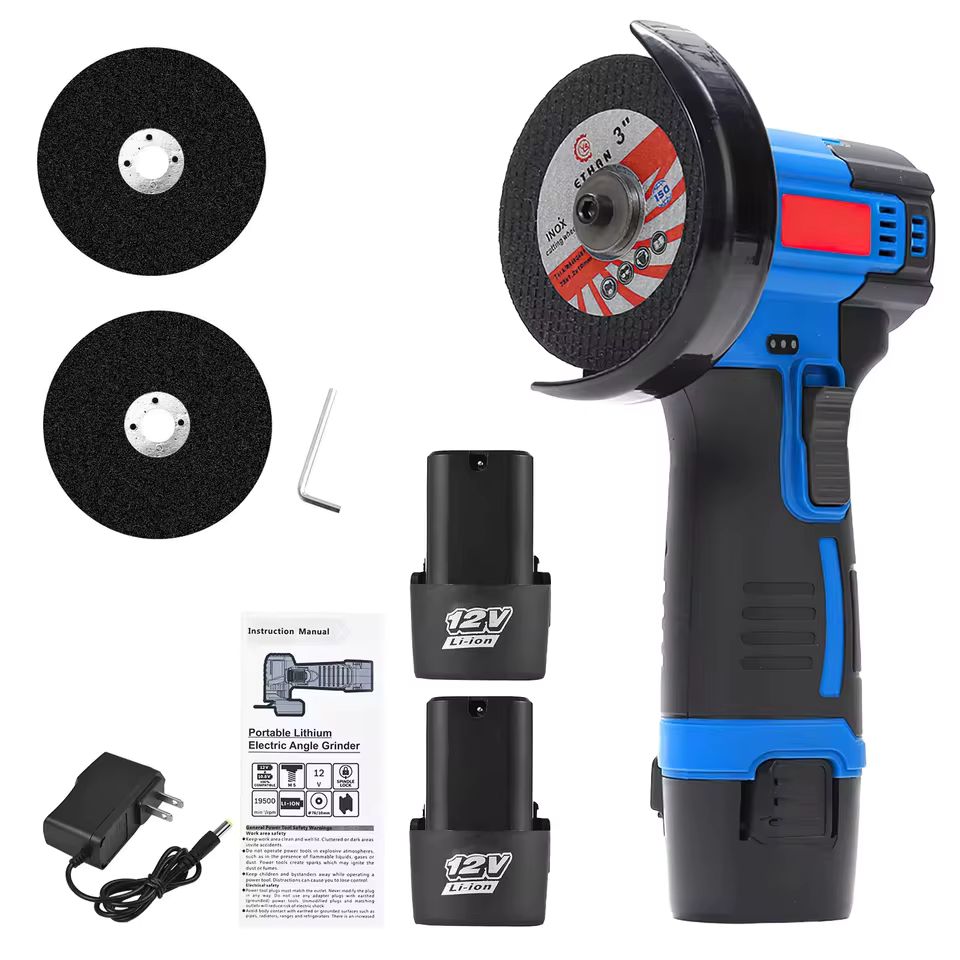 Imagen de: Mini amoladora angular, Mini máquina de corte recargable para el hogar, máquina pulidora, amoladora manual eléctrica, máquina pulidora