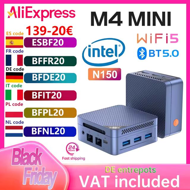 Imagen de la oferta: Mini PC SOYO Intel Twin Lake N150 Procesador LPDDR5 12GB RAM 512GB ROM Windows 11 Pro MiniPC WiFi 5 Computadora de escritorio