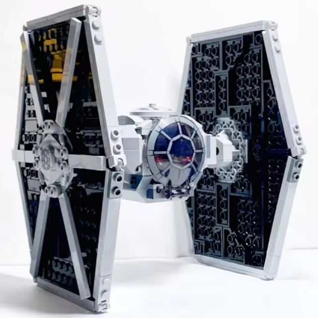 Imagen de la oferta: 450 Uds. MOC Tie Fighter Stars Fighter Space Wars figuras modelo compatible con bloques de construcción ladrillos niños juguetes regalo
