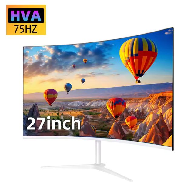 Imagen de la oferta: Monitor curvo de 27 pulgadas para PC de escritorio, pantalla Lcd FHD de 75Hz, 2ms, Panel IPS para juegos, LED, 1080P monitor para pc monitor 27 pulgadas curvo para pc monitor pc monitor para pc 27 pulgadas