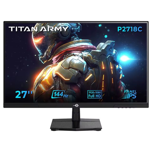 Imagen de la oferta: TITAN ARMY P2718C Flat, IPS, frecuencia de actualización de 144Hz FHD, relación de aspecto 16:9, monitores de juego, 27 pulgadas, 350cd/m² (Typ), SRGB,250cd/m²