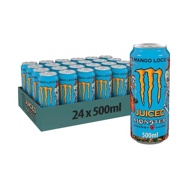 Imagen de la oferta: MONSTER Ultra White Bebida energética sin azúcar,Mango Loco Bebida energética ,Original Bebida energética, 24*500 ml