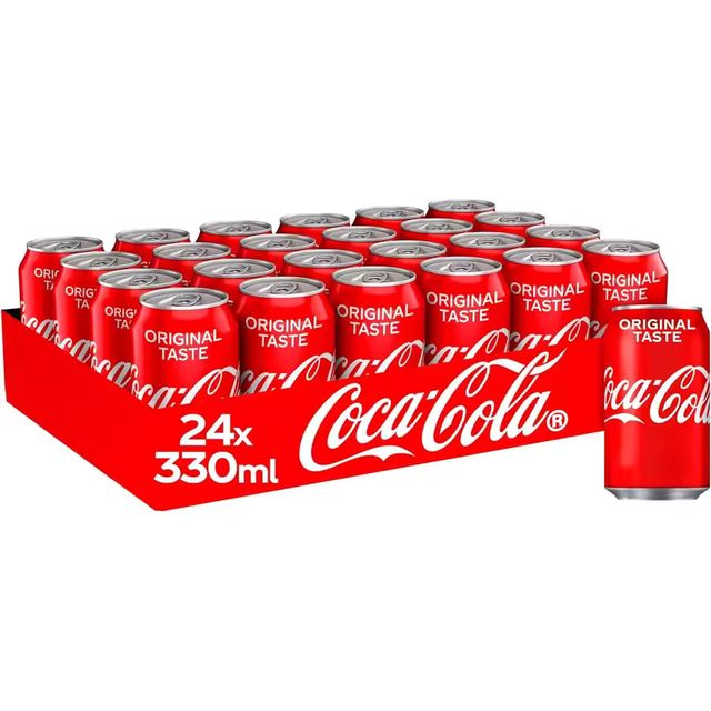 Imagen de la oferta: 24 Latas De COCA COLA / COCACOLA ZERO SABOR ORIGINAL, CAJA 24Unidades lata 33cl / 330ml, Envio Desde España