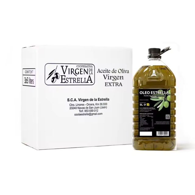 Imagen de la oferta: Pack Aceite Oliva Virgen Extra -3 X Garrafa 5L (15L total) - Origen Jaén - Andalucía - Aceite Cooperativa OLEOESTRELLA