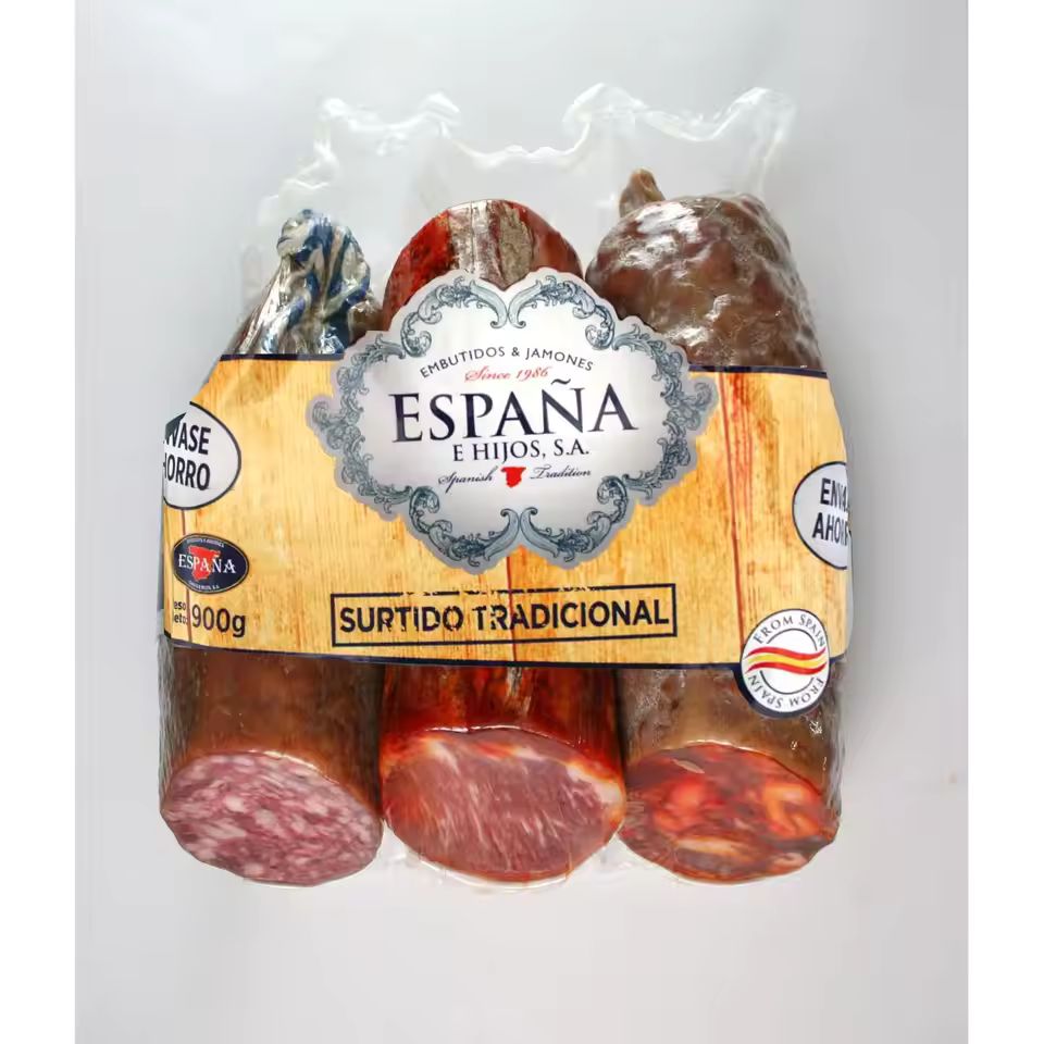 Imagen de: CHORIZO LOMO Y SALCHICHON PACK AHORRO ESPAÑA 900G