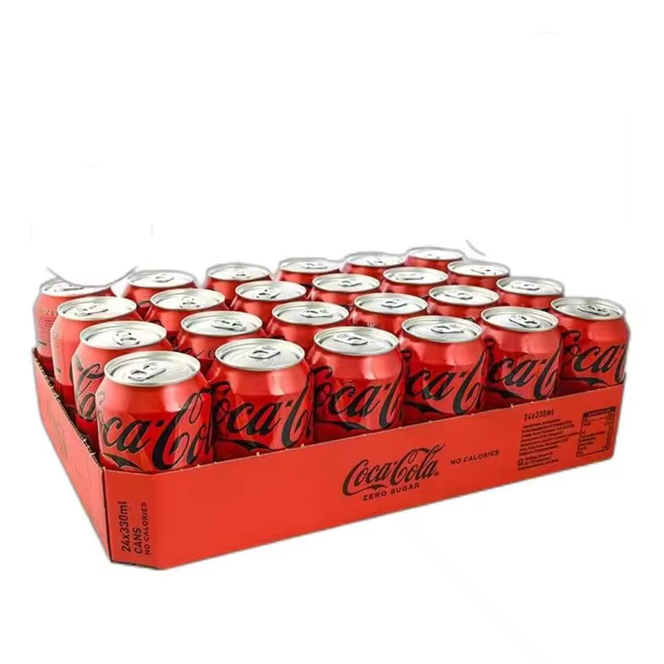 Imagen de: Coca Cola Sabor Original Refresco de cola Pack de 24*330 ml,Coca-Cola Zero Azúcar lata 24*330ml