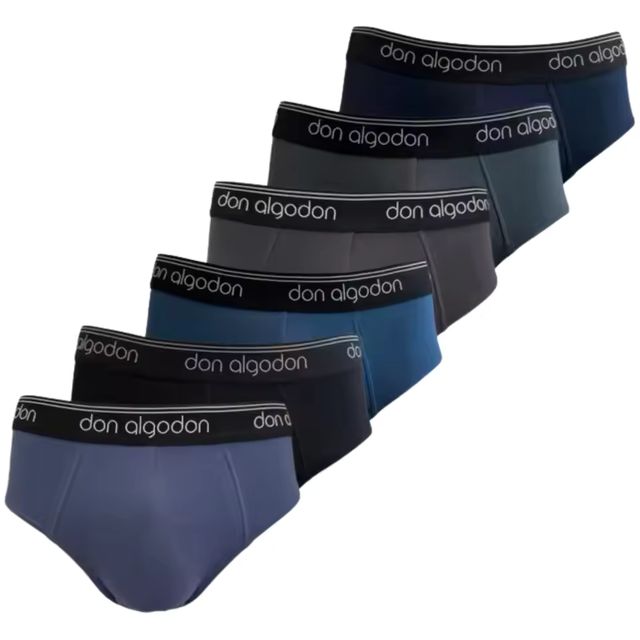 Imagen de la oferta: Don Algodon Pack 6 Slips Hombre Suaves | Transpirables y Resistentes - Máxima Comodidad y Suavidad
