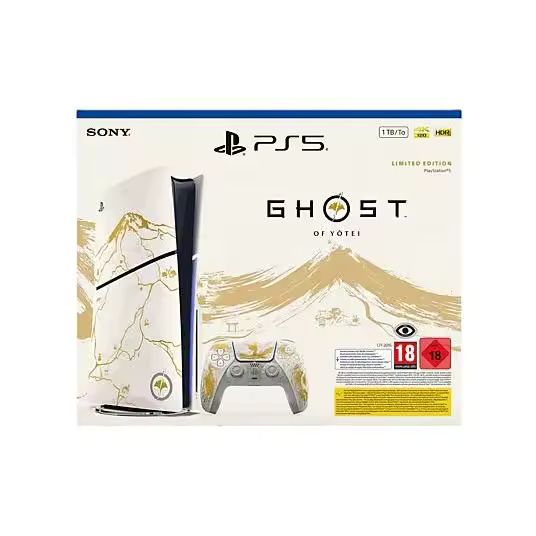 Imagen de: PlayStation 5 Slim Lector + Ghost of Yōtei (Gold Ed Limitada)