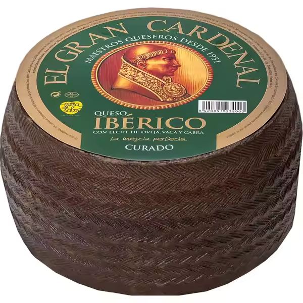 Imagen de la oferta: Queso Curado Ibérico EL GRAN CARDENAL - Peso Aprox. 3.309kg o 1.65kg - Productos de Especialidad