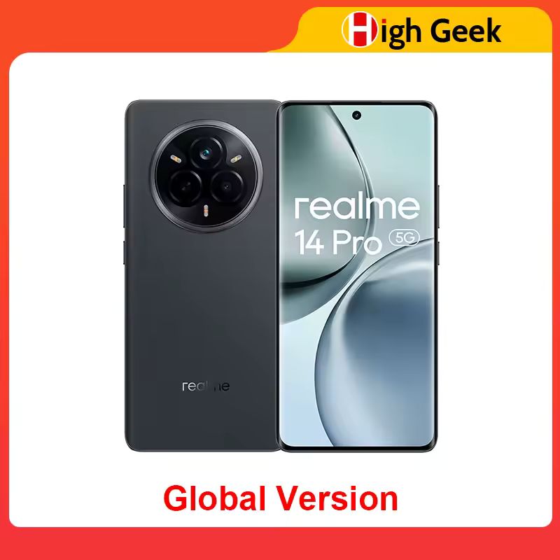 Imagen de: Versión Global realme 14 Pro 5G Smartphone 50MP Sony IMX882 OIS Cámara Dimensidad 7300 Energía 120Hz Curved Vision Display IP69
