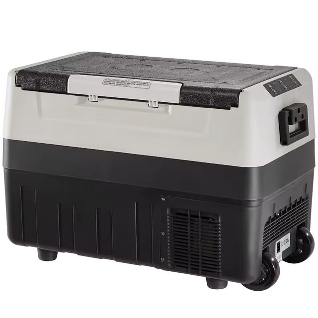 Imagen de la oferta: SucceBuy-refrigerador eléctrico portátil para coche, refrigerador con compresor de rueda, congelador para acampar, Picnics, coche, viaje en casa, 35/45/55L