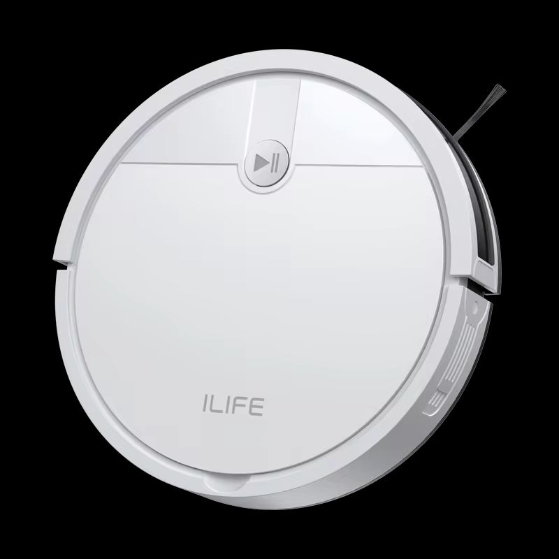 Imagen de: Robot aspirador ILIFE V2, tiempo de ejecución de 120 minutos, aspirador robótico autocargable, delgado, silencioso, ideal para pelos de mascotas y suelos duros