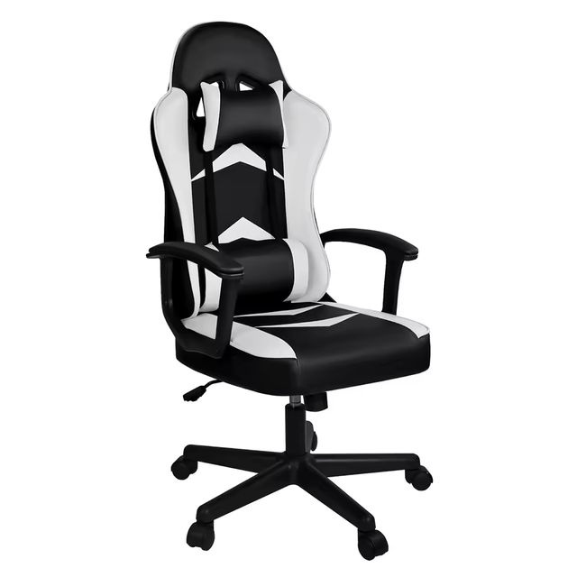 Imagen de la oferta: T-Lovendo - Silla Gaming con Cojín Lumbar y Cervical, Ergonómica, Regulable en Altura y Reclinable