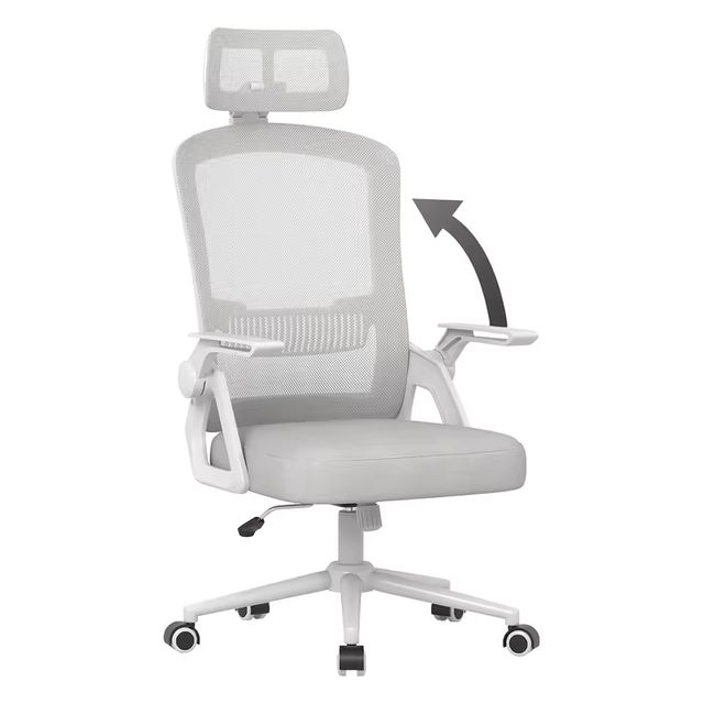 Imagen de la oferta: Silla de oficina ergonómica, silla de escritorio con reposacabezas, cubierta de malla transpirable, soporte Lumbar, silla de ordenador 360 ° Silla giratoria